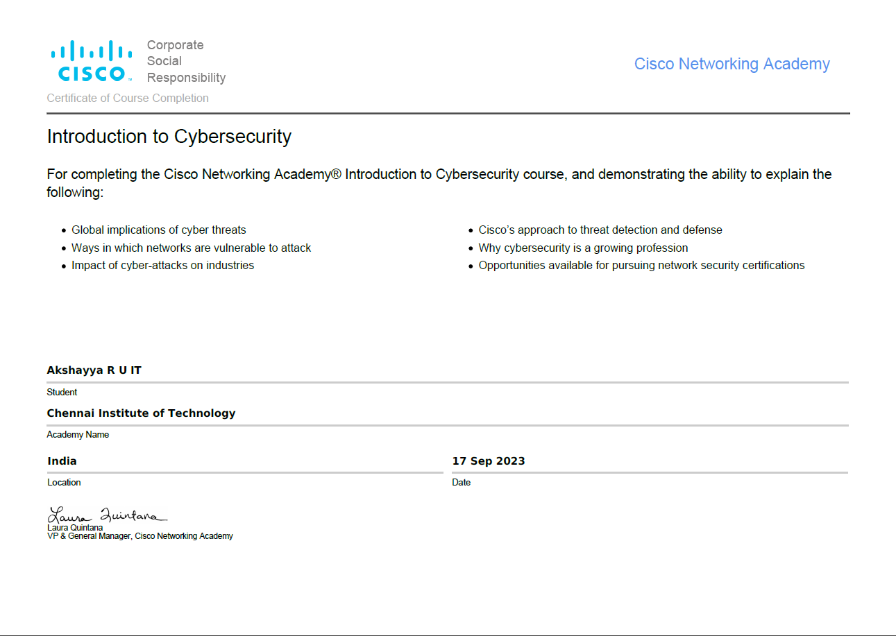introduction to cybersecurity