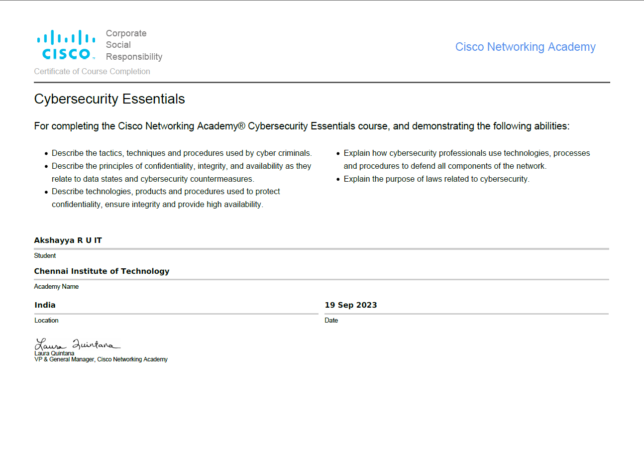 cybersecurity essentials